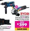 Ryobi 650W Impact Drill 13mm Or 850W Angle Grinder G-850 850006830