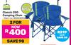 Campmaster Classic 200 Camping Chair 850030964-For 2