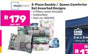 Mainstays 3 Piece Double/Queen Comforter Set (Assorted Designs) 836495