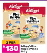 Kellogg's Rice Krispies Vanilla-For 2 x 500g
