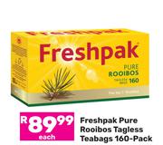 Freshpak Pure Rooibos Tagless Teabags-160's Pack