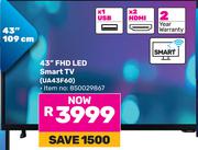 Samsung 43" (109cm) FHD LED Smart TV UA43F60
