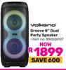 Volkano Groove 8" Dual Party Speaker 