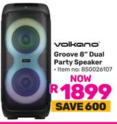 Volkano Groove 8" Dual Party Speaker 