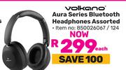 Volkano Aura Series Bluetooth Headphones Assorted