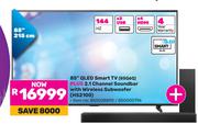 Hisense 85"(215cm) QLED Smart TV 85Q6Q Plus 2.1 Channel Soundbar With Wireless Subwoofer HS2100 