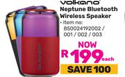Volkano Neptune Bluetooth Wireless Speaker-Each