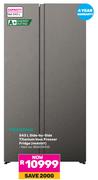 Hisense 543Ltr Side-By-Side Titanium Inox Freezer Fridge H680SIT