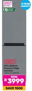 Defy 210Ltr Bottom Freezer Fridge DAC363