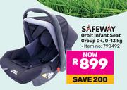 Safeway Orbit Infant Seat Group 0+, 0-13Kg 790492