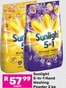 Sunlight 5 In 1 Hand Washing Powder-2Kg
