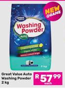 Great Value Auto Washing Powder-2Kg
