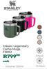 Stanley Classic Legendry Camp Mugs 350ml (Priced From)-Each