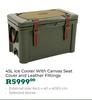 Rogue 45L Ice Cooler With Canvas Seat Cover & Leather Fittings
