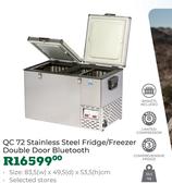 National Luna QC 72 Stainless Steel Fridge/Freezer Double Door Bluetooth
