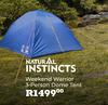 Natural Instincts Weekend Warrior 3 Person Dome Tent