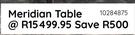 Meridian Table 