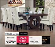 Knight Table + 8 Knight Chairs