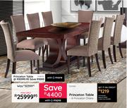 Princeton Table + 8 Princeton Chairs