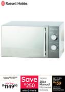 Russell Hobbs 20Ltr Manual Microwave RHMA20L 10058511