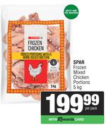Spar Frozen Mixed Chicken Portions-5Kg Per Pack