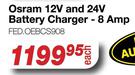 Osram 12V & 24V Battery Charger 8 Amp FED.OEBCS908