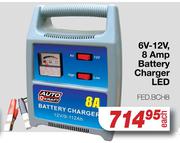 Auto Kraft 6V-12V 8 Amp Battery Charger LED FED.BCH8