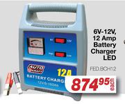 Auto Kraft 6V-12V 12 Amp Battery Charger LED FED.BCH12