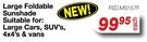 Large Foldable Sunshade Suitable For: Large Cars, SUV's, 4x4's & Vans FED.MS157F