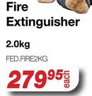 Fire Extinguisher 2.0Kg FED.FIRE2KG
