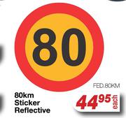 80Km Sticker Reflective FED.80KM