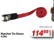 Ratchet Tie Down 4.3m FED.VRTD115