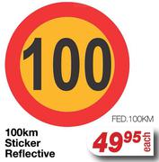 100Km Sticker Reflective FED.100KM