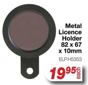 Metal Licence Holder 82 x 67 x 10mm ELP.H5353