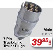 7 Pin Truck Link Trailer Plugs Male ELP.TP7