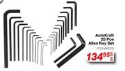 Auto Kraft 25 Pce Allen Key Set FED.VAK025-Per Set