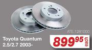 Ate Brake Discs For Toyota Quantum 2.5/2.7 2003-ATE.1281000-Each