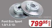 Ate Brake Discs For Ford Eco Sport 1.0/1.5 13- ATE.1250210-Each