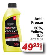 Auto Zone Anti-Freeze 50% Yellow  AZC.AF01-1Ltr