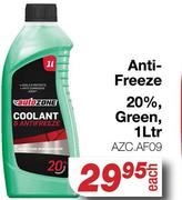 Auto Zone Anti-Freeze 20% Green AZC.AF09-1Ltr
