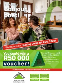 Leroy Merlin : Alberton Store Opening (01 April - 11 April 2026)