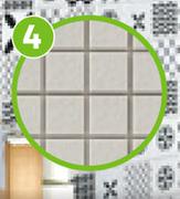 Artens Mosaic Tile Clarens White 300 x 300mm 81456817