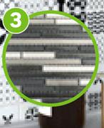 Artens Mosaic Glass Linear 300 x 300mm 81451032
