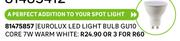 Eurolux LED Light Bulb GU10 Core 7W Warm White 81475857-For 3