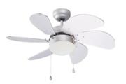 Ceiling Fan Silver Wood 81483471