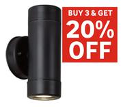 Eurolux Up Down Outdoor Wall Light Black 81475934