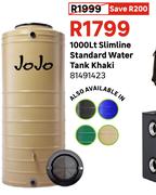 JoJo 1000L Slimline Standard Water Tank Khaki 81491423
