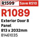 Exterior Door (8 Panel) 813 x 2032mm 81461035