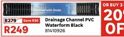 Drainage Channel PVC Waterform (Black) 81410926
