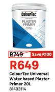 ColourTec Universal Water Based Plaster Primer 81493114-20Ltr